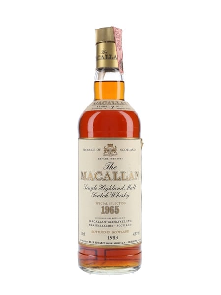 Macallan 1965 17 Year Old Bottled 1983 - Rinaldi 75cl / 43%