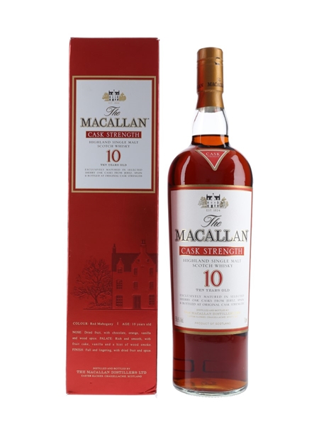 Macallan 10 Year Old Cask Strength  100cl / 58.6%