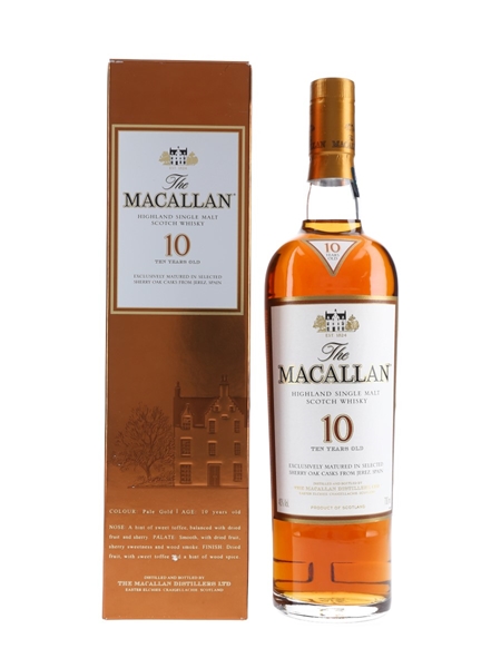 Macallan 10 Year Old Sherry Oak 70cl / 40%