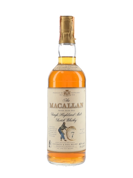 Macallan 7 Year Old Bottled 1980s - Giovinetti 75cl / 40%