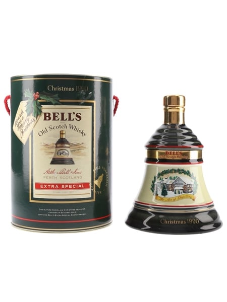 Bell's Christmas 1990 Ceramic Decanter The Art Of Distilling 75cl / 43%