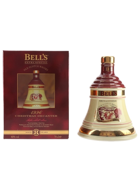 Bell's Christmas 1996 Ceramic Decanter Ingredients Of Quality 70cl / 40%