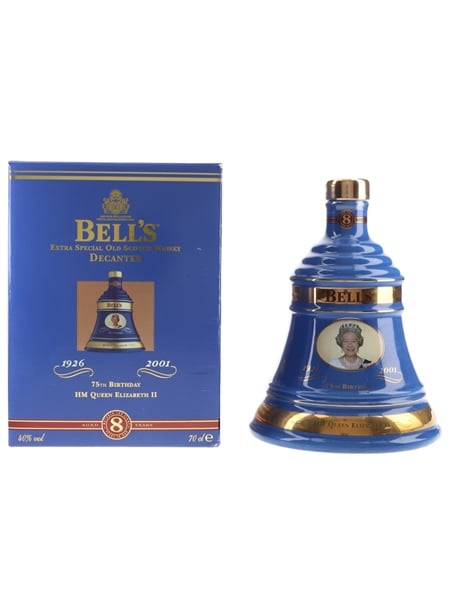 Bell's Ceramic Decanter 75th Birthday Queen Elizabeth II 70cl / 40%