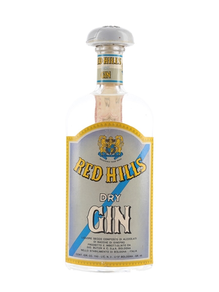 Red Hills Dry Gin Bottled 1960s 75cl / 45%