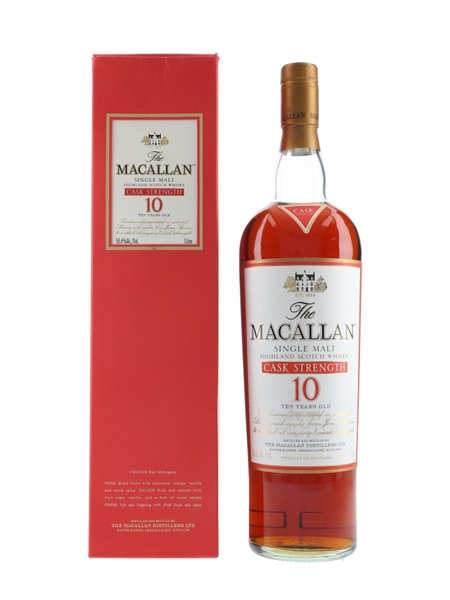 Macallan 10 Year Old Cask Strength Bottled 2000s 100cl / 58.6%