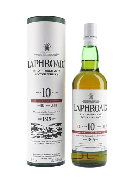 Laphroaig 10 Year Old Original Cask Strength Bottled 2018 - Batch 010 70cl / 58%