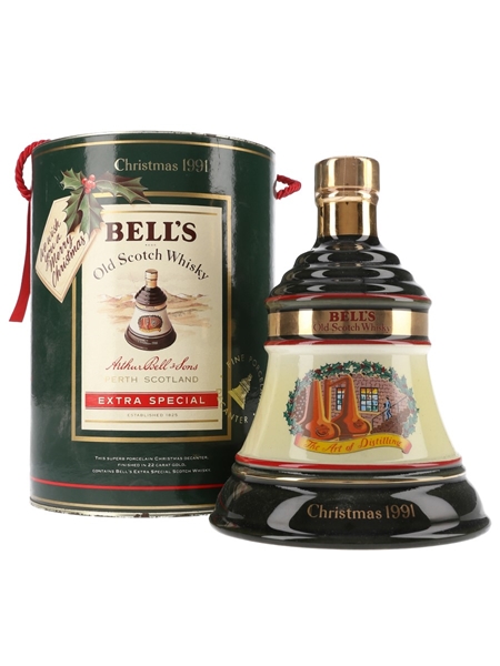 Bell's Christmas 1991 Ceramic Decanter The Art Of Distilling 70cl / 40%