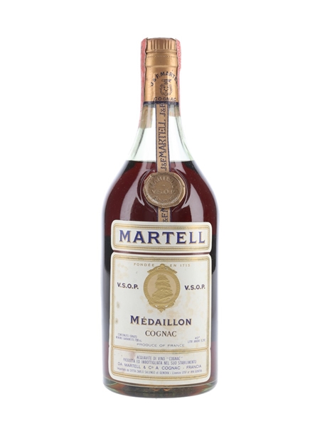 Martell Medaillon VSOP Bottled 1960s-1970s - Carlo Salengo 73cl / 40%