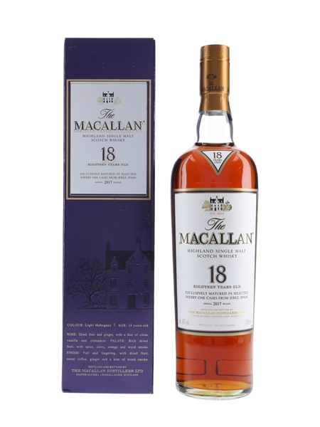 Macallan 18 Year Old Annual 2017 Release 70cl / 43%