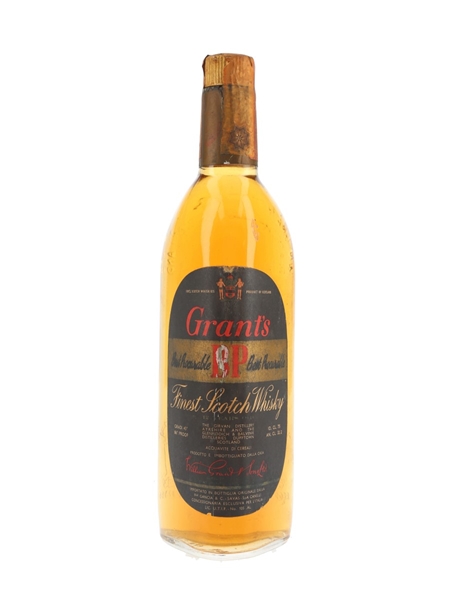 Grant's 12 Year Old Best Procurable Bottled 1960s - Gancia 75cl / 43%