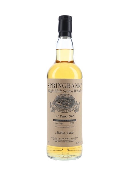 Springbank 1992 21 Year Old Cask 269 Bottled 2013 - Private Cask Bottling 70cl / 52%