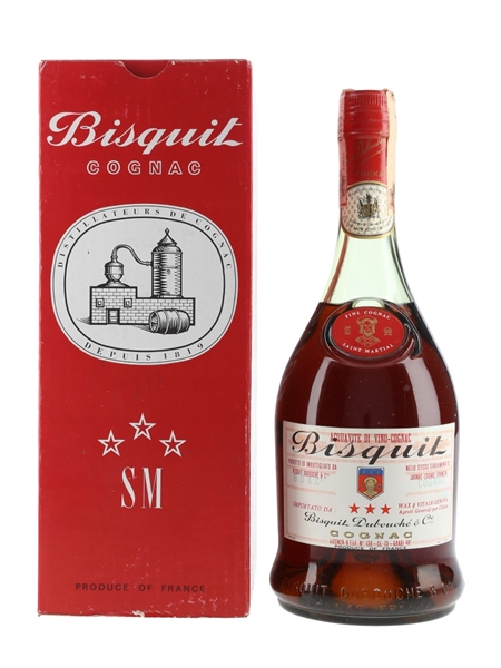 Bisquit 3 Star Bottled 1960s-1970s - Wax & Vitale 73cl / 40%