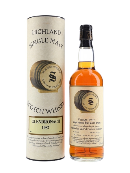 Glendronach 1987 9 Year Old Cask 59 Bottled 1997 - Signatory Vintage 70cl / 43%