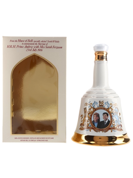 Bell's Ceramic Decanter Royal Wedding 1986 - Prince Andrew & Sarah Ferguson 75cl / 43%