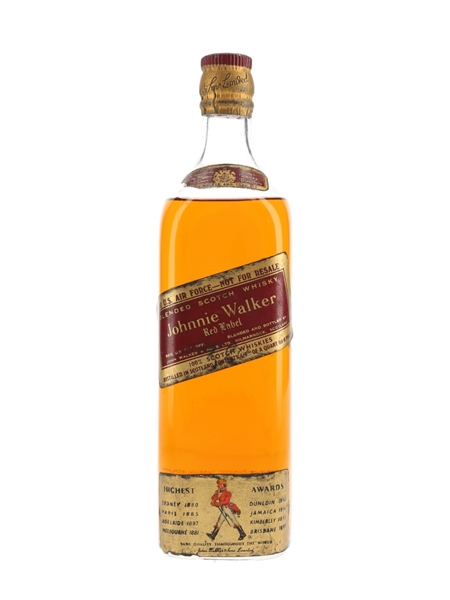 Johnnie Walker Red Label Bottled 1960s - For US Air Force 75.7cl / 43.4%