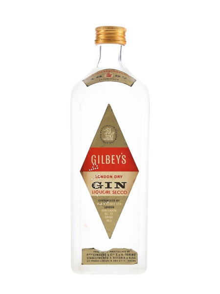 Gilbey's London Dry Gin Bottled 1960s - Cinzano 75cl / 46.2%