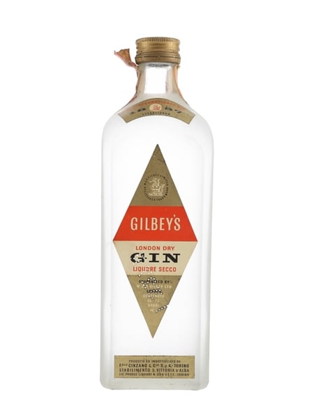 Gilbey's London Dry Gin Bottled 1960s - Cinzano 75cl / 46.2%