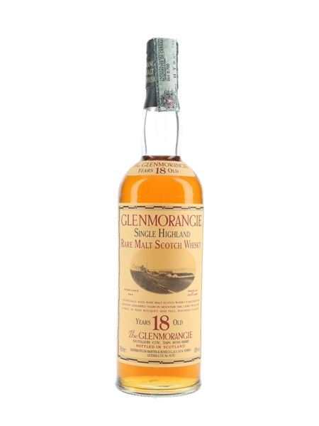 Glenmorangie 18 Year Old Bottled 1990s - Martini & Rossi 70cl / 43%