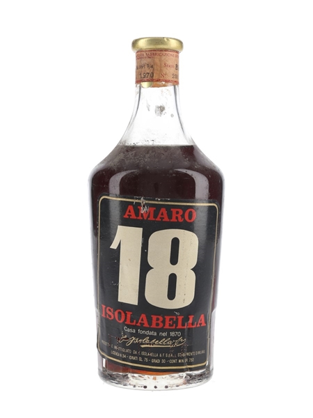 Isolabella 18 Amaro Bottled 1960s 75cl / 30%