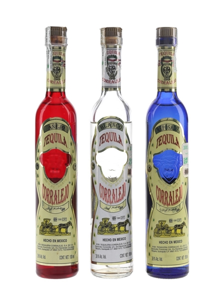 Corralejo Tequila Anejo, Blanco & Reposado 3 x 10cl / 38%