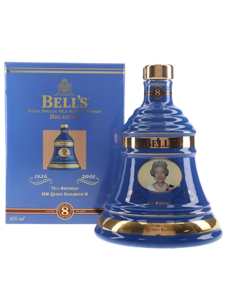 Bell's Ceramic Decanter 75th Birthday Queen Elizabeth II 70cl / 40%