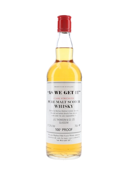 Aberlour Glenlivet As We Get It J G Thomson & Co. 70cl / 57.3%