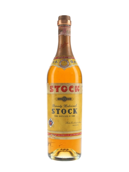 Stock VSOP Brandy Medicinal Bottled 1960s-1970s - Numbered Bottle 100cl / 40%