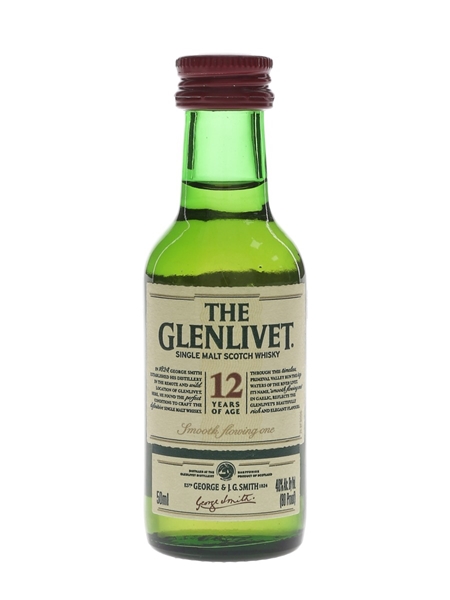 Glenlivet 12 Year Old Bottled 2018 5cl / 40%