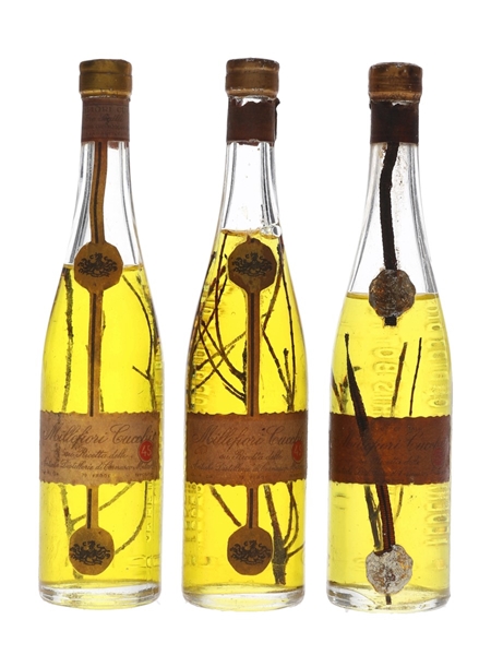 Millefiori Cucchi Liqueur Bottled 1960s 3 x 4cl / 45%