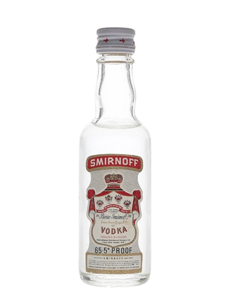 Smirnoff Red Label Bottled 1970s - International Distillers & Vintners 5cl / 37.5%