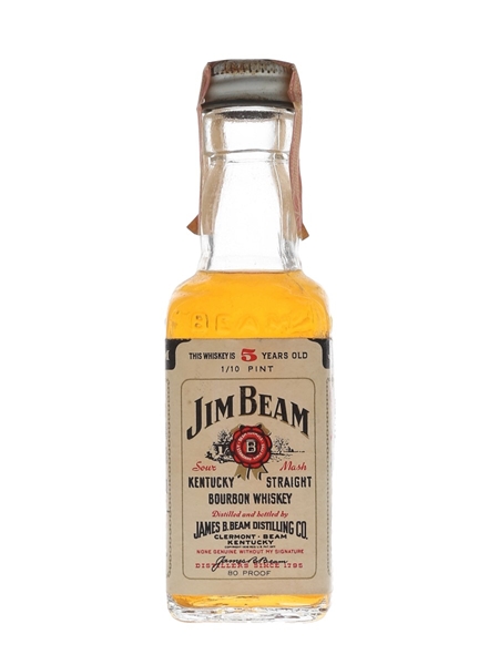 Jim Beam 5 Year Old Bottled 1970s-1980s 4.7cl / 40%
