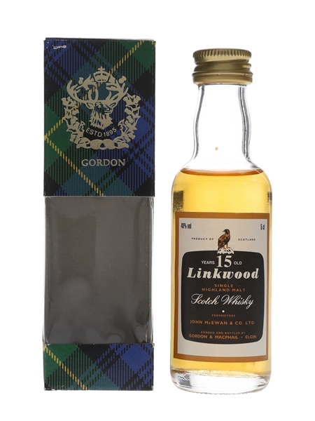 Linkwood 15 Year Old Bottled 2000s - Gordon & MacPhail 5cl / 40%