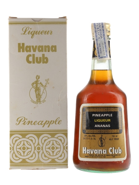 Havana Club Pineapple Liqueur Bottled 1970s 75cl / 26%