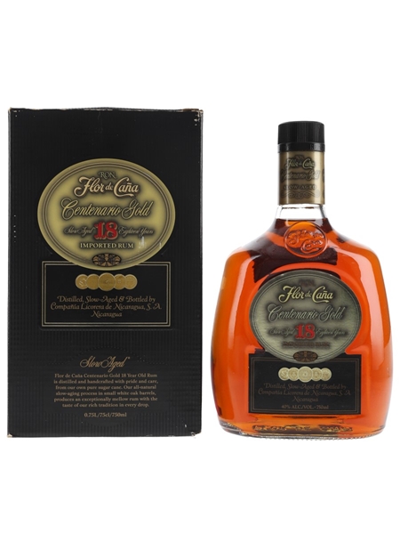 Flor De Cana 18 Year Old Centenario Gold  75cl / 40%