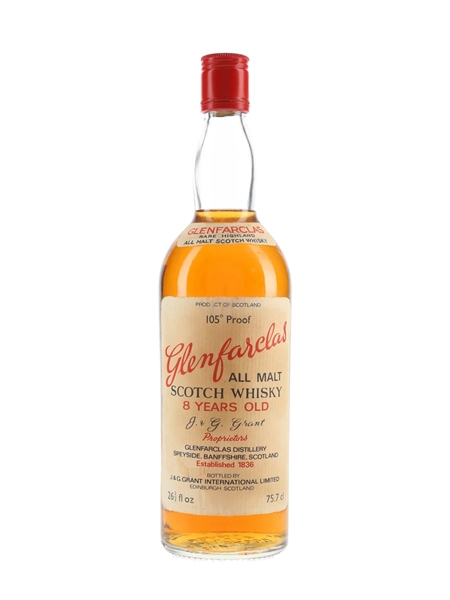 Glenfarclas Glenlivet 8 Year Old 105 Proof Bottled 1970s 75.7cl / 60%