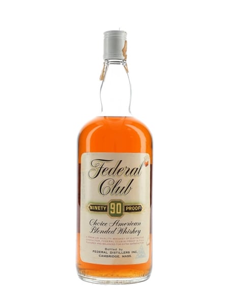 Federal Club 90 Proof Bottled 1970s 118cl / 45%