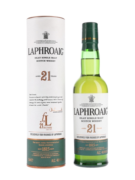 Laphroaig 21 Year Old Friends Of Laphroaig 21st Anniversary 35cl / 48.4%