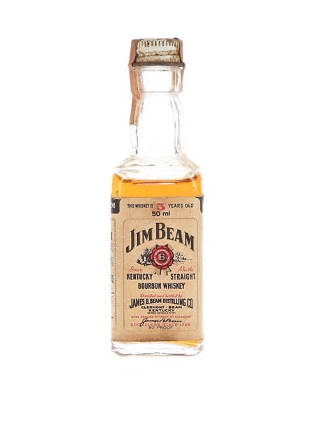 Jim Beam 5 Year Old Bottled 1970s-1980s 5cl / 40%