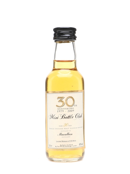 Macallan 30 Years Old 30th Anniversary Mini Bottle Club 5cl