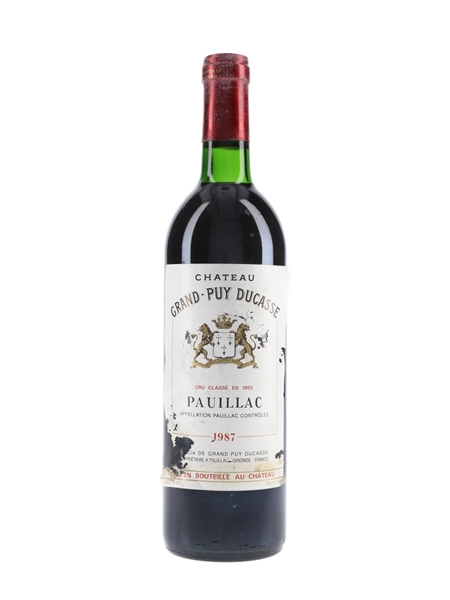 Chateau Grand Puy Ducasse 1987 Pauillac 75cl / 12.5%