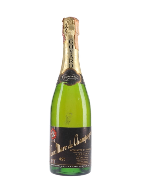 Goyard Vieux Marc De Champagne Bottled 1980s - Velier 70cl / 42%
