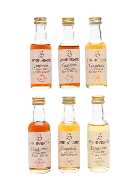 Springbank Millennium Set 25-50 Years Old 6 x 5cl