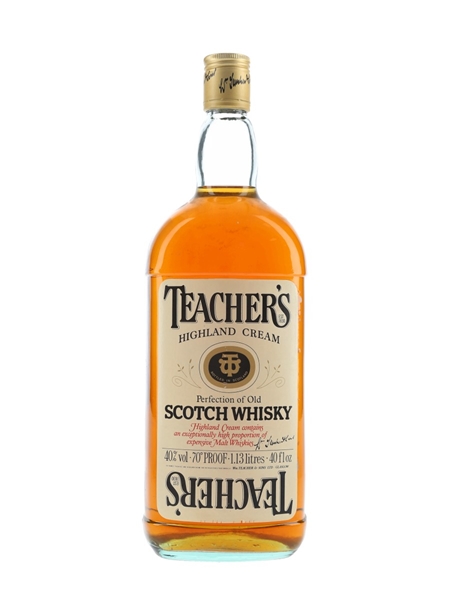 Teacher's Highland Cream Bottled 1970s-1980s 113cl / 40%