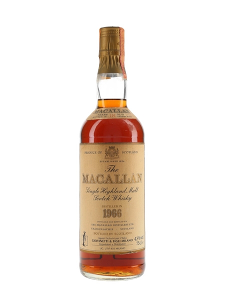 Macallan 1966 18 Year Old Bottled 1980s - Giovinetti 75cl / 43%