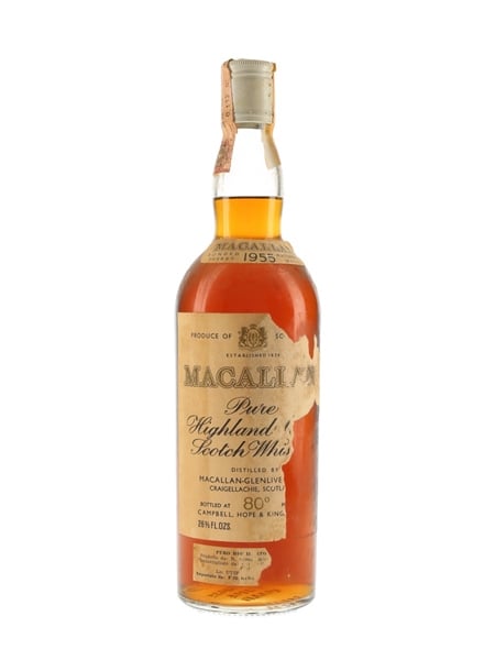 Macallan 1955 Campbell, Hope & King Bottled 1970s - Rinaldi 75cl / 45.8%