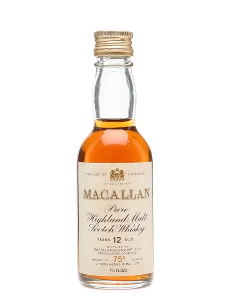 Macallan Clybon (Hong Kong) 12 Years Old 75 Proof 5cl