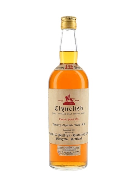 Clynelish 12 Year Old Bottled 1970s - Signed Bottle 75cl / 43%