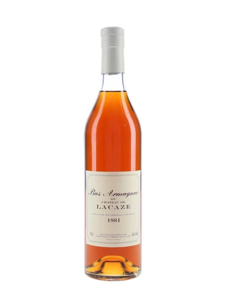 Chateau De Lacaze 1981 Bas Armagnac Bottled 1998 - Howells Of Bristol 70cl / 46%