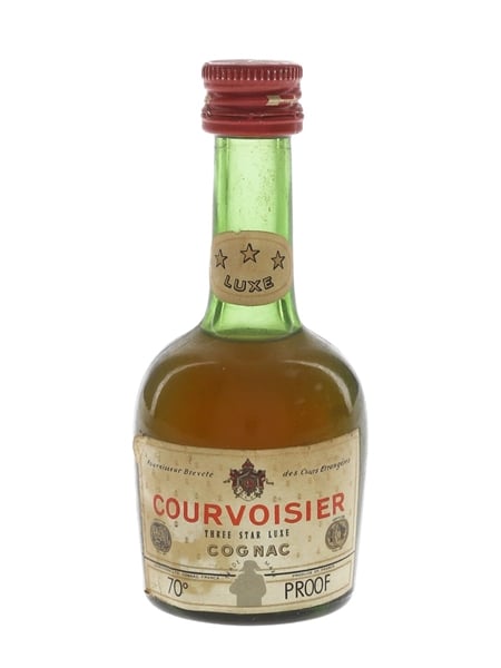 Courvoisier 3 Star Luxe Bottled 1970s 5cl / 40%