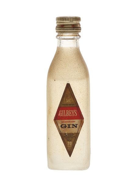 Gilbey's London Dry Gin Bottled 1960s - Cinzano 5cl / 40%